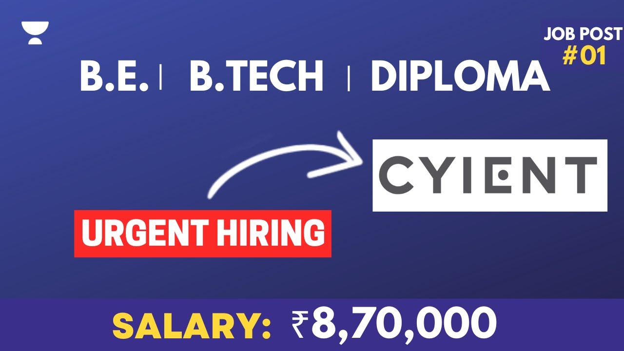 CYIENT Multiple Vacancies Salary Upto 8 7 LPA Permanent Job Job cyient-multiple-vacancies-salary-upto-8-7-lpa-permanent-job-job