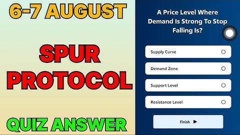 06 August Spur Protocol Quiz Answer Today | Spur Protocol Daily Quiz Answer Today | Spur Protocol