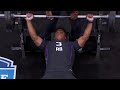 Saquon Barkley Bench Presses at the NFL Combine ᴴᴰ || 29 Reps || 3/01/18