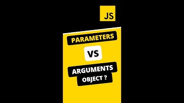 What are JavaScript Parameters and Arguments in a function? |#shorts