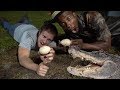 CATCHING AND EATING ALLIGATOR EGGS!! COOKING WITH CHEF O NASTY! Outdoor Country Style!