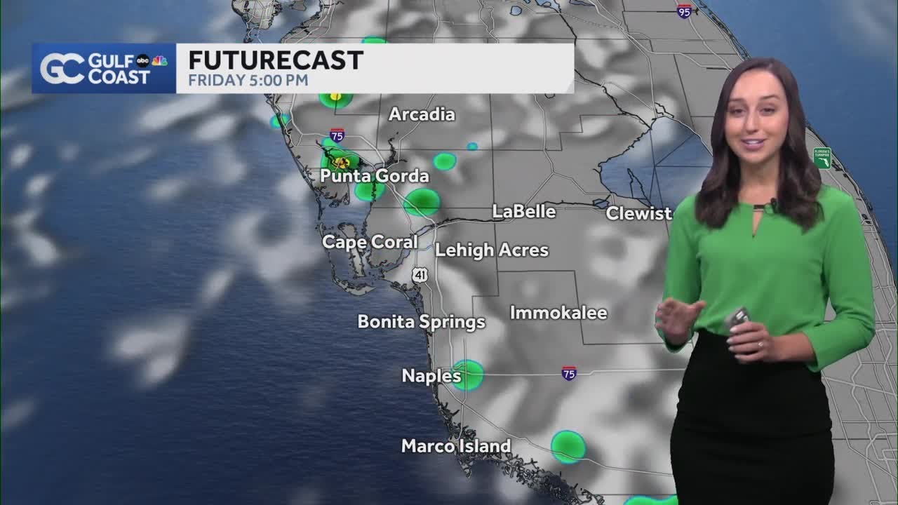 Low rain coverage Friday on the Gulf Coast as Erin becomes a hurricane ...