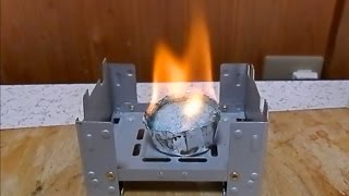 「エスビット」 と同サイズの固形燃料ストーブをamazonで購入　目玉焼きを焼いてみた！ Esbit Stove