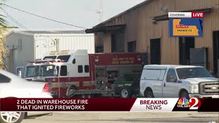 2 dead in Orlando warehouse fire that ignited fireworks, officials say