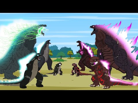 GODZILLA vs SHIN GODZILLA: Atomic Breath | Godzilla Cartoon Compilation