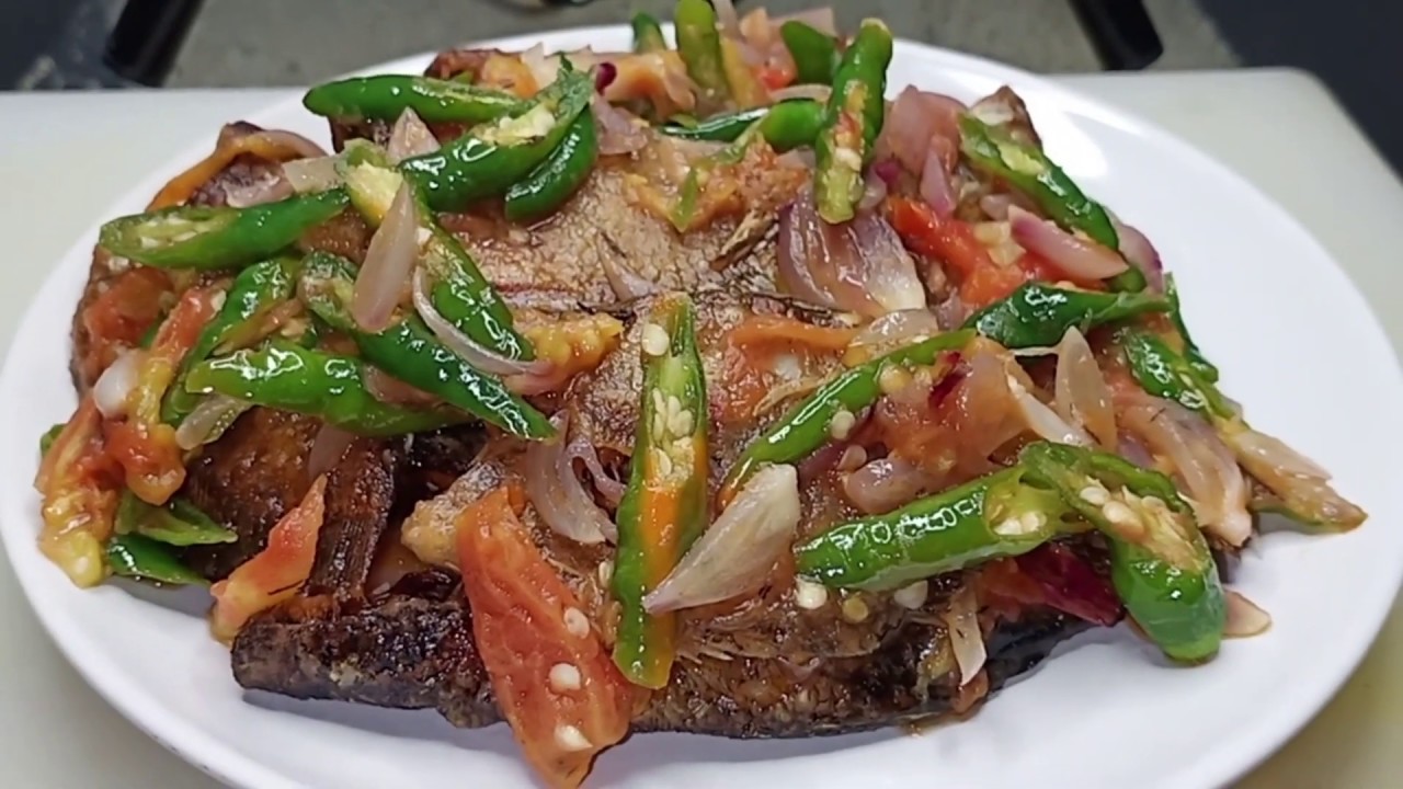 Resep Ikan Asin Sepat Sambal Iris - YouTube