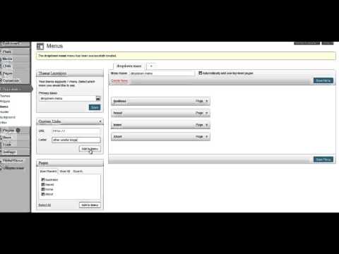 WP Drop Down Menu