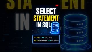 SELECT STATEMENT IN SQL #SQL #DataAnalytics #LearnSQL#TechSkills #ReelsIndia #TechReels #LearnCoding