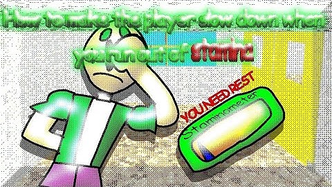 How To Make Player Slow When Out Of Stamina To Your Decompile! 💨😨/ #video #decompile #baldisbasics