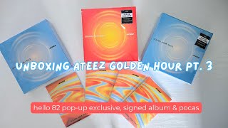 ATEEZ GOLDEN HOUR 3冊セット　ポカアルバム　直筆サイン　ミンギ ATEEZ GOLDEN HOUR PART.3 ミンギ トレカ セット - メルカリ