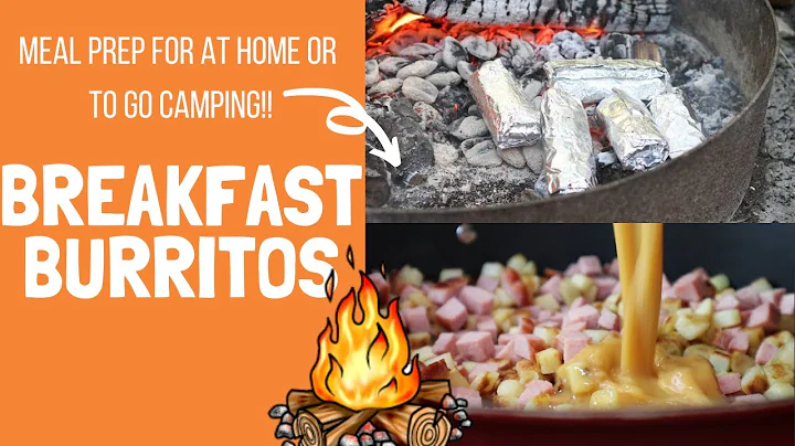BREAKFAST BURRITO MEAL PREP | Freezer Burritos For The Whole Month | Make ahead camping breakfast!