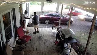Delivery Driver Leaves Car in Drive || ViralHog