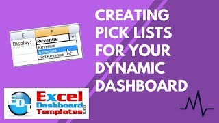 Creating Pick Lists in Excel for your Dynamic Dashboard