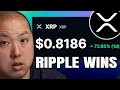 RIPPLE WINS AND XRP IS PUMPING!!!
