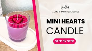 How to make mini HEARTS CANDLE #candlemaking #candlebusiness #homebusiness screenshot 5
