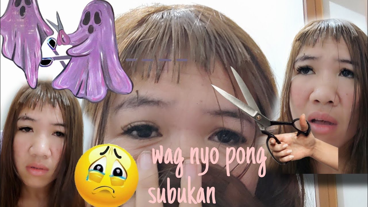 D.I.Y BANGS CUT GONE WRONG 😭