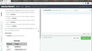 Weather Observation Station 18 Hacker Rank