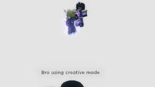 Bro using creative mode.. [YBA]