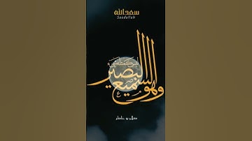 ليس كمثله شيء وهو السميع البصير.  #صلاح_بوخاطر #قرآن #تلاوات #ريحانة_قرآن #سعد_الله #إسلاميات