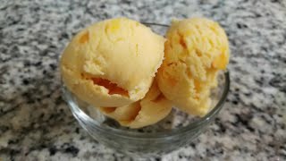 No Churn Canned Peach Ice Cream | So Good | 3 Ingredients | Easy