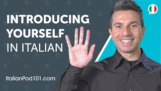 Learn How to Introduce Yourself in Italian | Can Do #1