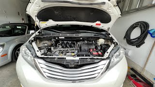 2013 Toyota Sienna’s Spark Plugs Replacement w/out Removing The Surge Tank (intake manifold)