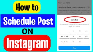 How to schedule posts on instagram 2024