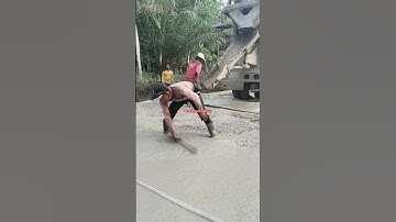 Hino mixer truck is working #automobile #excavator #bulldozer #truckhino