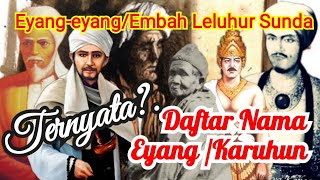 Nama-nama Leluhur Sunda dan tempatnya (adakah embah anda disini)