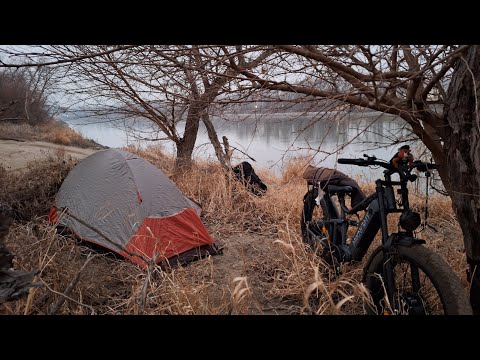 SIMPLE NIGHT CAMPING ON THE RIVER an range test on hiknight h6 pro ebike