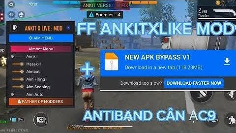Hack FF OB51 | Mod Menu  AimKill Auto Headshot, Aimbot, ESP Định Vị, Antiban 100%ANKITLIKE MOD 