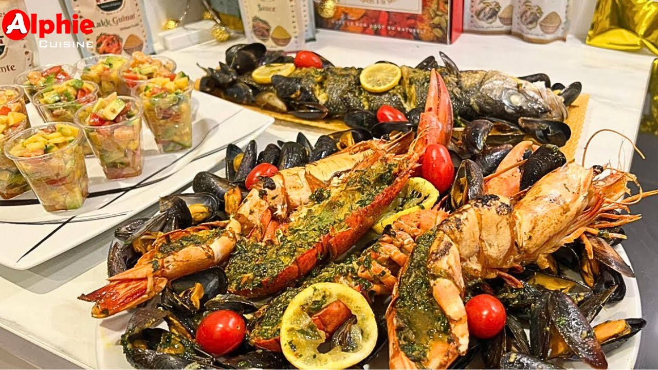 Incroyablement Savoureux😋Comment préparer un Plateau de Fruits de Mer, Poisson et Verrines fraicheur