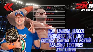 Wr3D 2K19 Mod By Mike Bail Best Mod Realistic Textures New Moves Pop-Up-Styles Clash & More