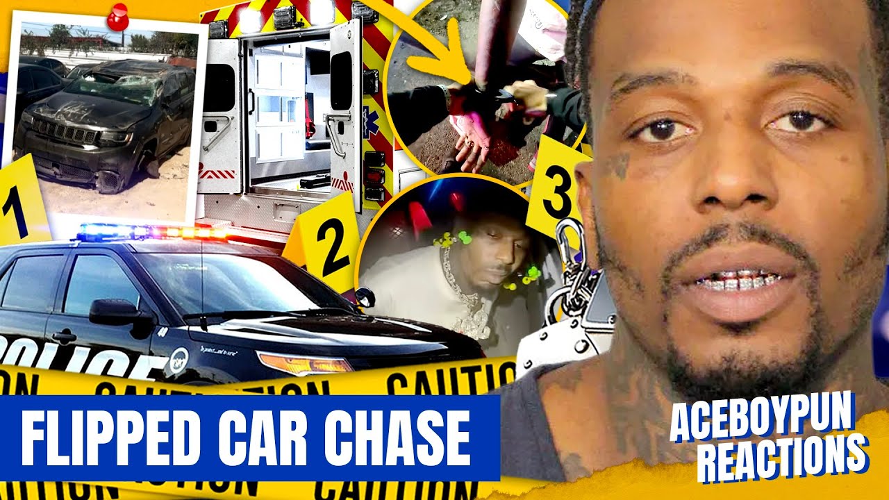 Sauce Walka Flips TrackHawk in Insane 130MPH Police Chase! | AceBoyPun Reacts