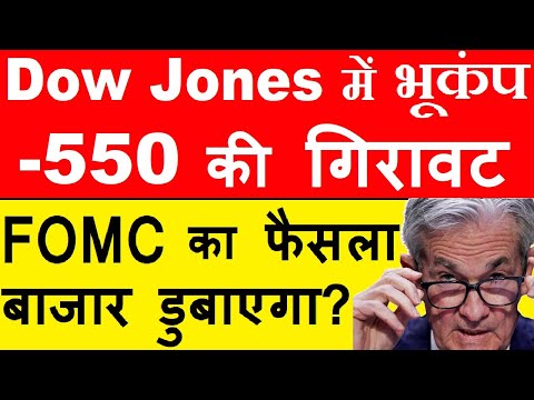 DOW JONES में भूकंप 😱⚫ FOMC का फैसला बाजार डुबाएगा?🔴 Rate Hike🔴 inflation🔴 Nasdaq🔴 US Banking Crises