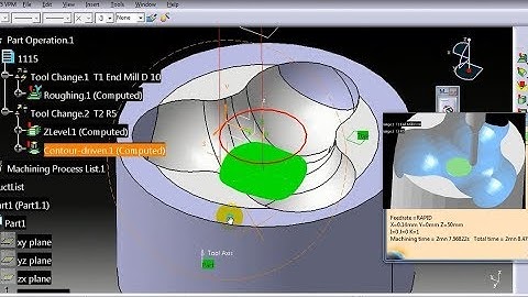Advanced programming tutorial | Catia surface machining #2