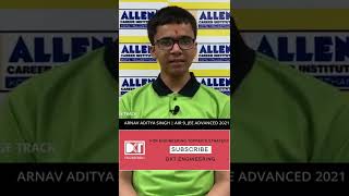 Arnav Aditya Singh Air 9 Jee Advanced Exam 2021  Exam  Consistent  