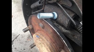 Broken Wheel Stud Replacement - So Easy A Kid Does it