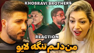 Sirvan Khosravi & Xaniar - Man Delam Tange REACTION | ری اکشن من دلم تنگه سیروان و زانیار