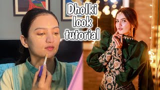 My Dholki look detailed Tutorial with Products | Hira Faisal | Sistrology screenshot 5