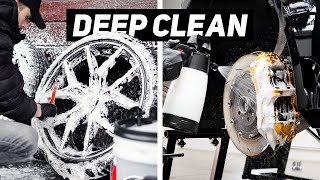 Deep Cleaning Wheels & Calipers - Volvo S60 Polestar - ASMR