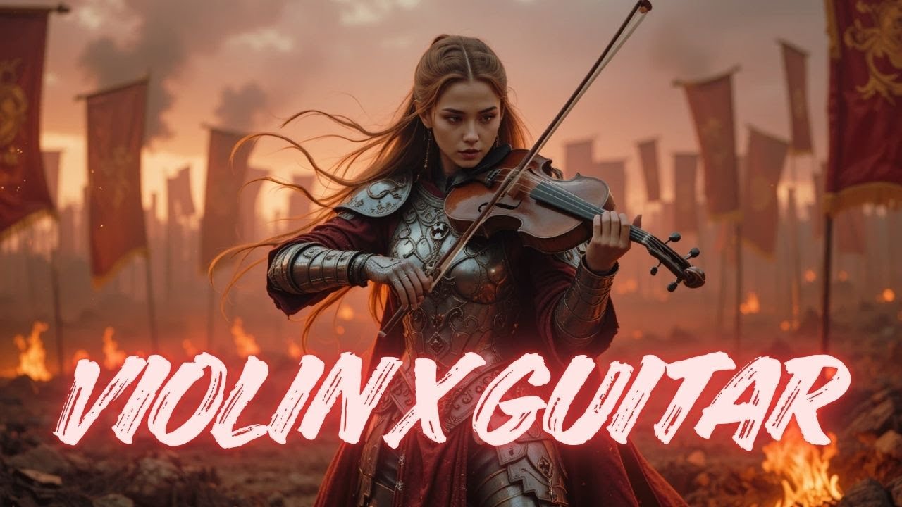 π₯β Symphony of Fire and Steel | Epic Guitar & Violin Battle in a War-Torn World π»π₯ π₯β Symphony of Fire and Steel | Epic Guitar & Violin Battle in a War-Torn World π»π₯