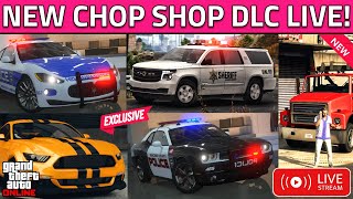 GTA 5 Online NEW Police Vehicles DLC Update, License Plates, Weapons, Chop Shop Salvage Yard Payout!