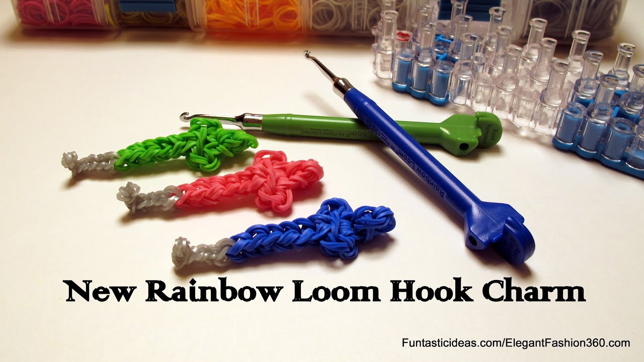 New Rainbow Loom Metal Hook Charm - How to 