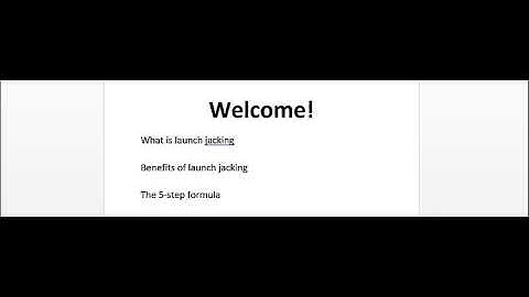 5 Step Launch Jacking Formula Video 1   Intro