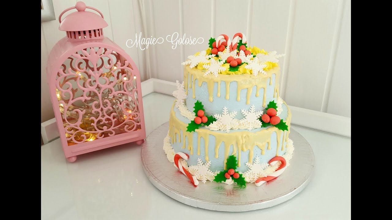 Torte Di Natale Decorate.Torta Di Natale Cake Design Christmas Cake Decorating Youtube