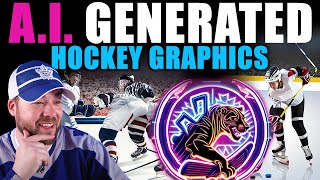 Reacting to A.I. Generated Hockey Graphics &amp; Logos!