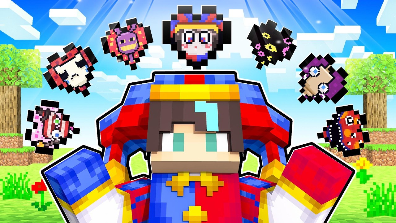 ¡Minecraft PERO hay CORAZONES del ASOMBROSO CIRCO DIGITAL! 🤯🎪 - Misaki Gamer