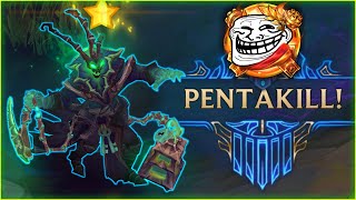 PENTAKILLS MONTAGE LOL FUN Moments 2024 (URF, ARAM, Thresh, Rumble, Draven) #220