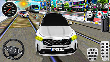 Crazy Kia Car Driver vs Bullet Train Railway Station In 3D Driving Class - Android IOS Gameplay